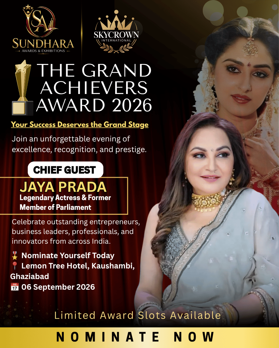The grand achievers award 2026 chief guest jaya prada