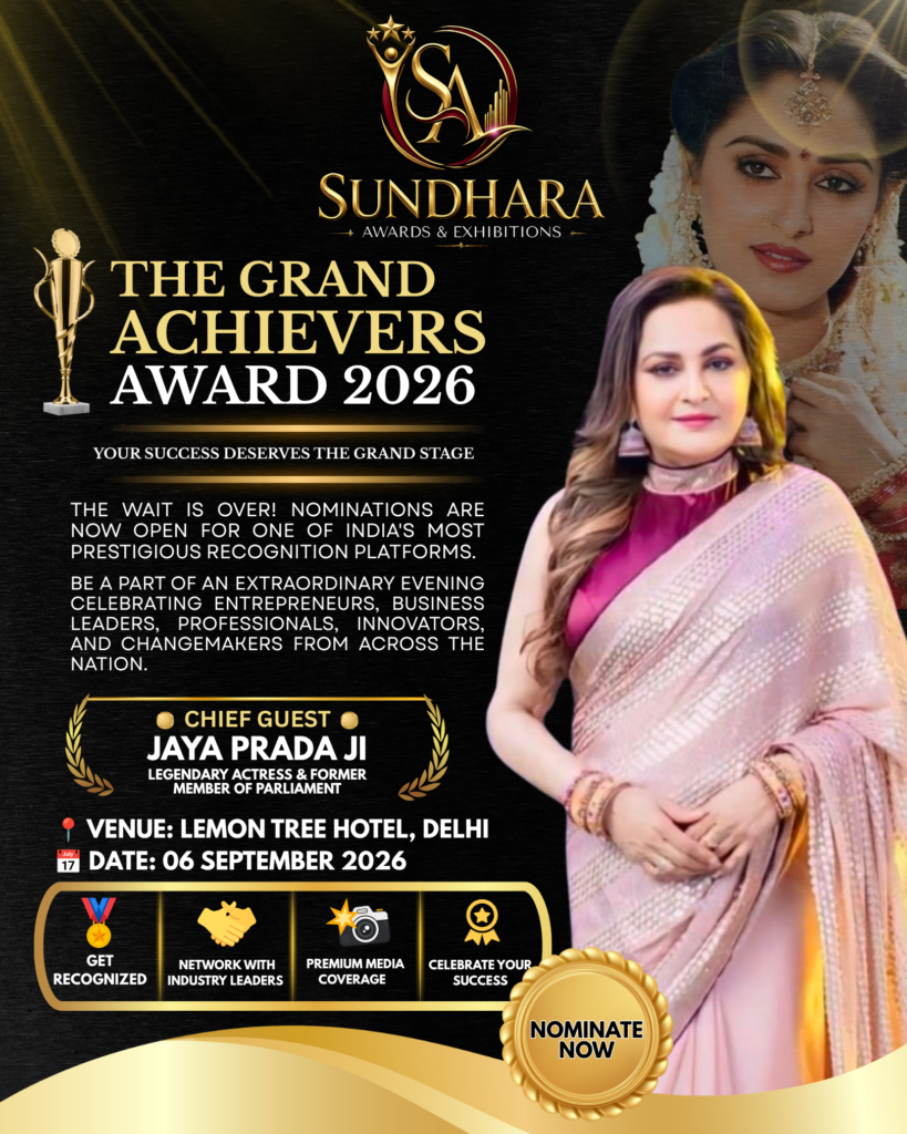 The grand achivers award 2026 and chief gues jaya prada
